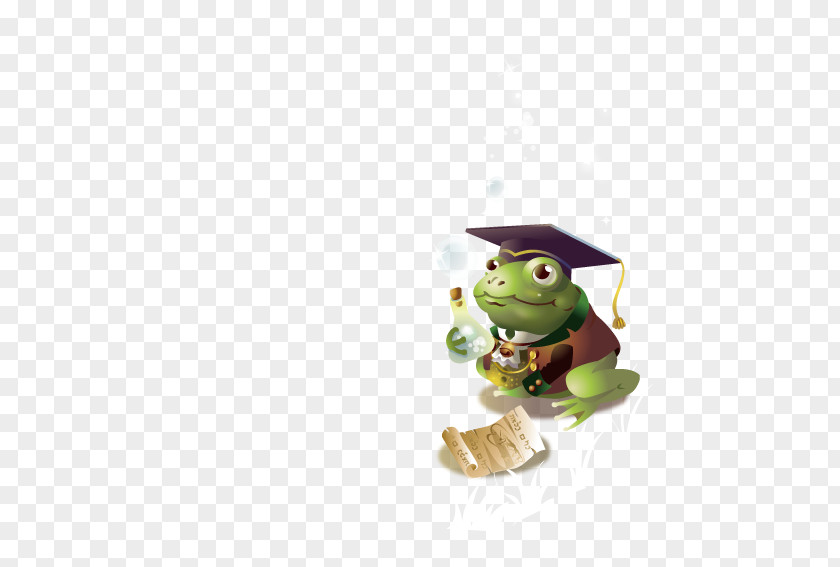 Dr. Frog Illustration PNG