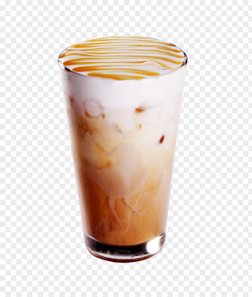 Frozen Caramel Macchiato Coffee Iced Latte Caffxe8 Milk PNG