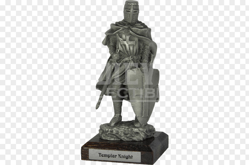 Knight Knights Templar Figurine Crusades Sculpture PNG