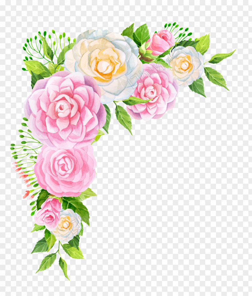 Peony Garden Roses Floral Design Pink Flower PNG