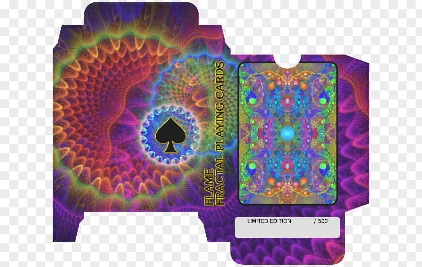 Playing Card Spades Fractal Flame Game PNG