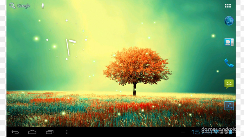 Android AWESOME Land Desktop Wallpaper PNG