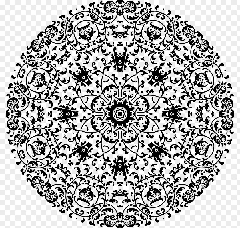 Circular Pattern Mandala Drawing PNG
