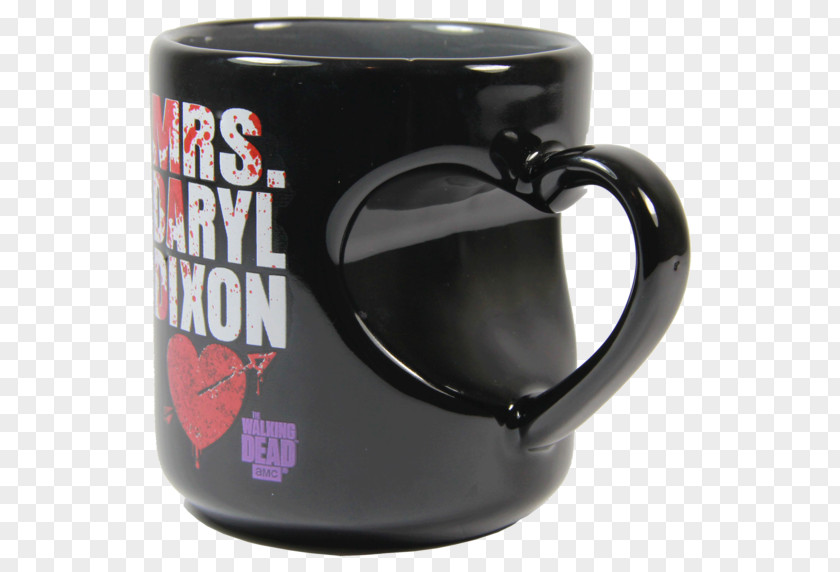 Dead Heart Coffee Cup Daryl Dixon Mug Negan PNG