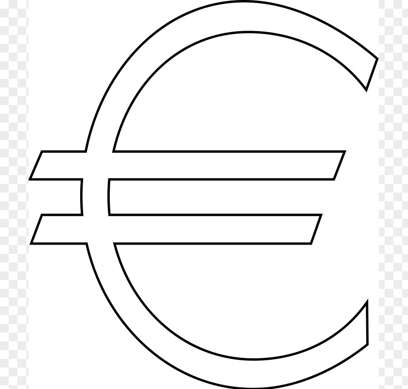 Dollar Sign Outline Euro European Union Symbol Clip Art PNG
