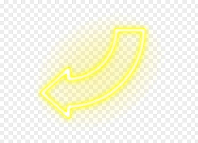 Yellow Neon Arrow Material Pattern PNG