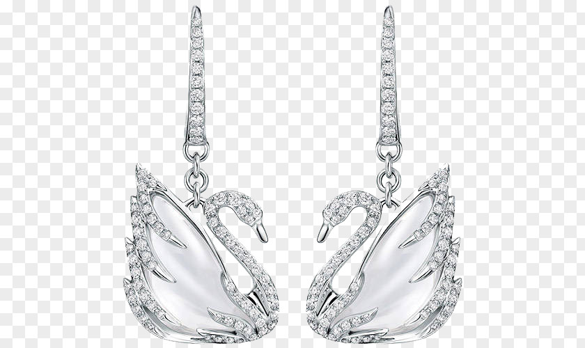 Swarovski Jewelery Swan Earrings Earring Cygnini AG Jewellery Necklace PNG
