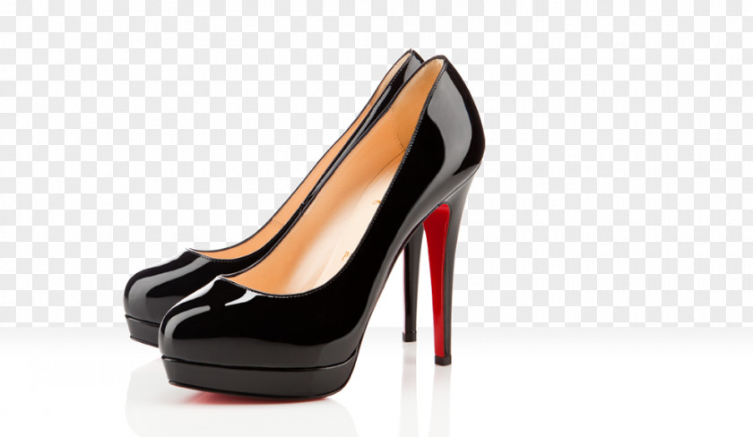 Louboutin Court Shoe Boot Wedge Platform PNG