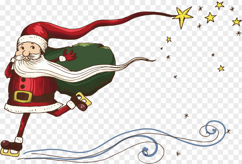 Santa Claus Creative Snegurochka Ded Moroz Christmas Illustration PNG