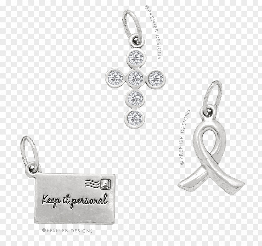 Silver Earring Pendant Body Jewellery PNG