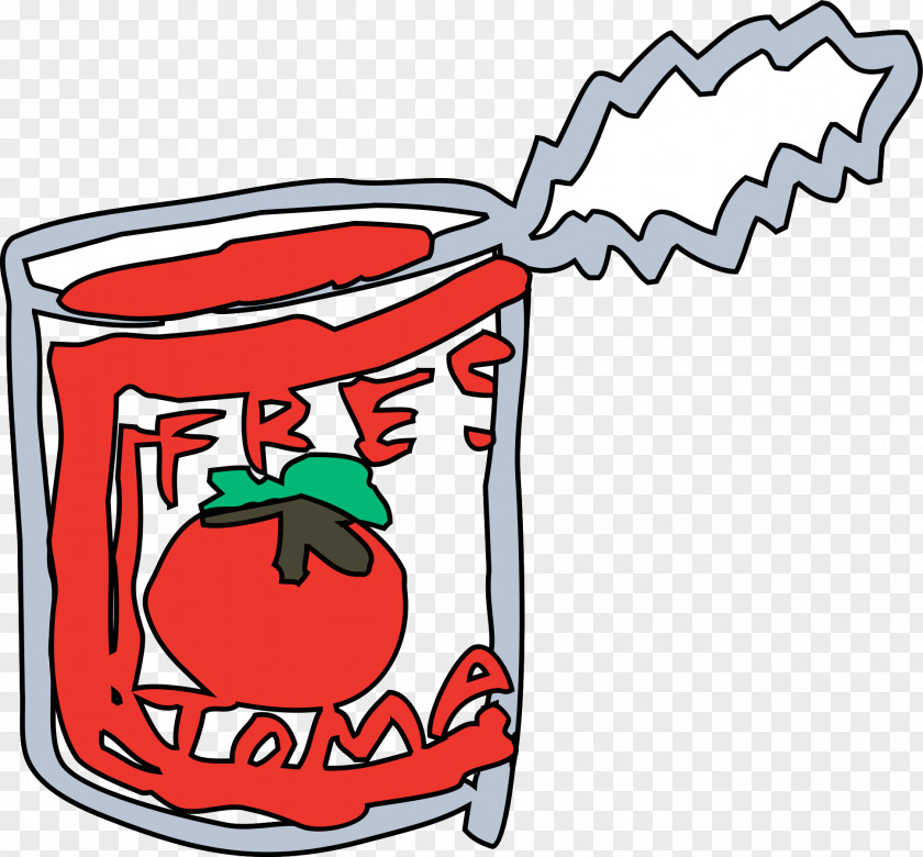 Tomato Tin Can Beverage Clip Art PNG