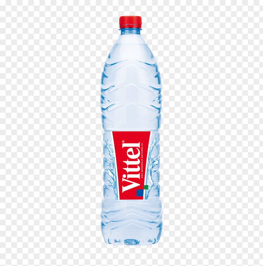 Bottle Vittel Mineral Water Bottled Carbonated PNG
