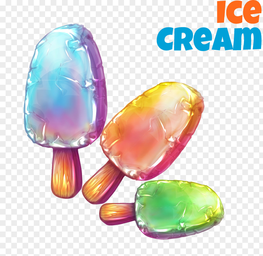 Cute Ice Cream Vector Elements Illustration PNG