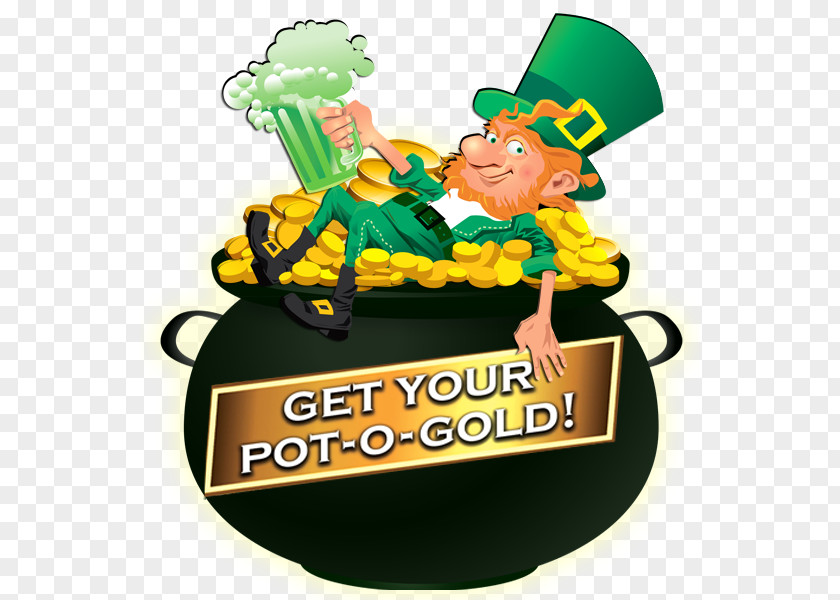 Gold Pot Leprechaun Saint Patrick's Day Clip Art PNG