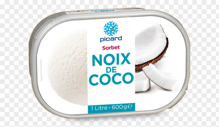 NoiX De Coco Sorbet Ice Cream Picard Surgelés Flash Freezing Coconut PNG