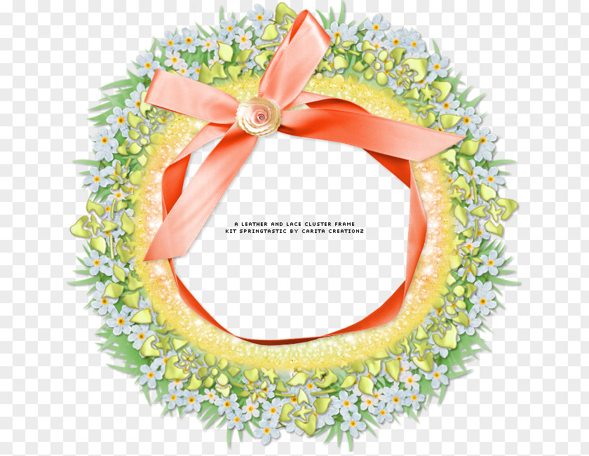 Pastel Frame Wreath PNG