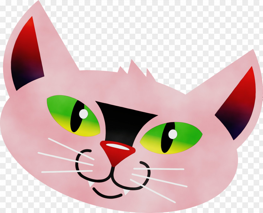 Whiskers Cat Snout Visual Perception Pink M PNG