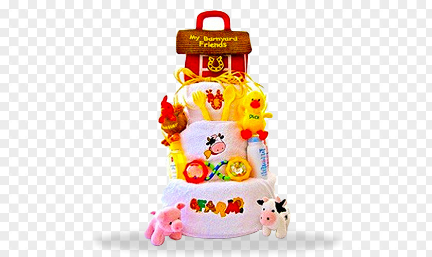 Cake Diaper Baby Shower Gift PNG