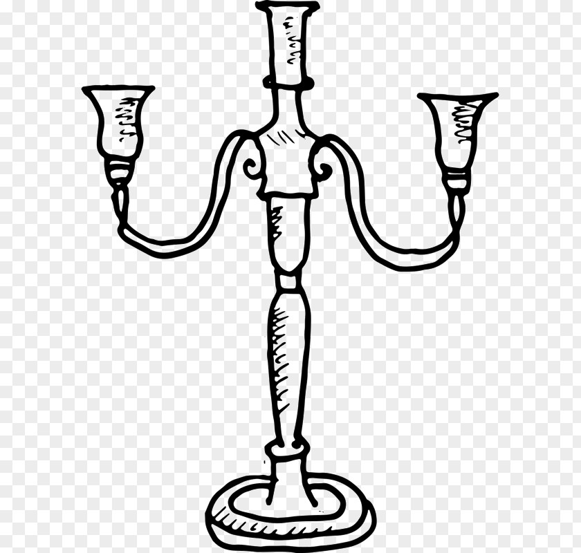 Candelabra Outline Candlestick Drawing Clip Art PNG