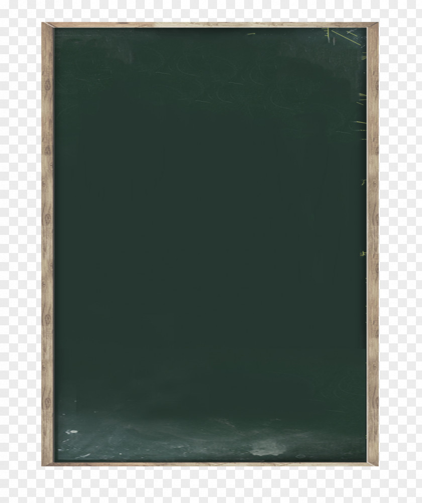 Green Chalkboard Picture Frame Blackboard PNG