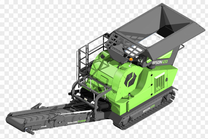 Bison Crusher Terex Heavy Machinery PNG