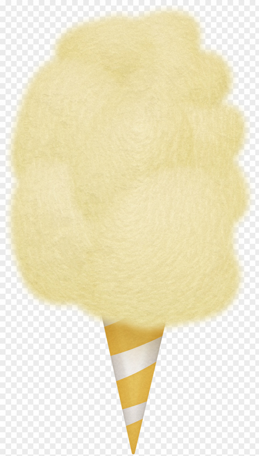 Cotton Candy Ice Cream Cone PNG