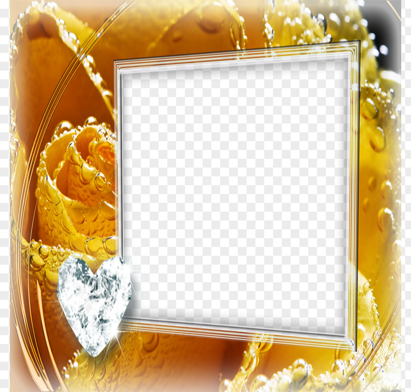 Gold Frame Computer File PNG