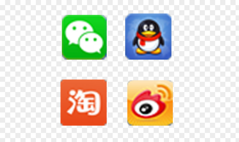 Sina Weibo Qq Space Wechat WeChat Tencent QQ Mobile Phones PNG