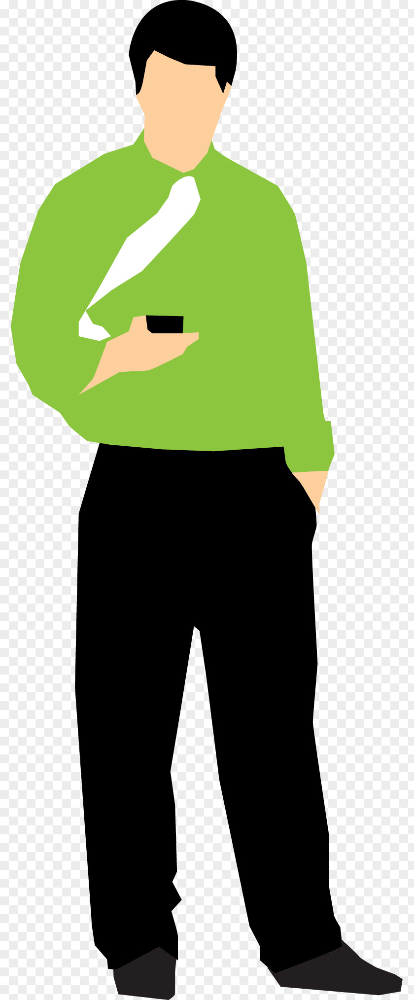 The Man With Cell Phone Mobile Telephone PNG