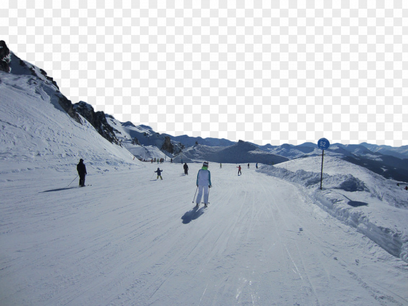 Winter Skiing Alps Piste Sport Alpine PNG