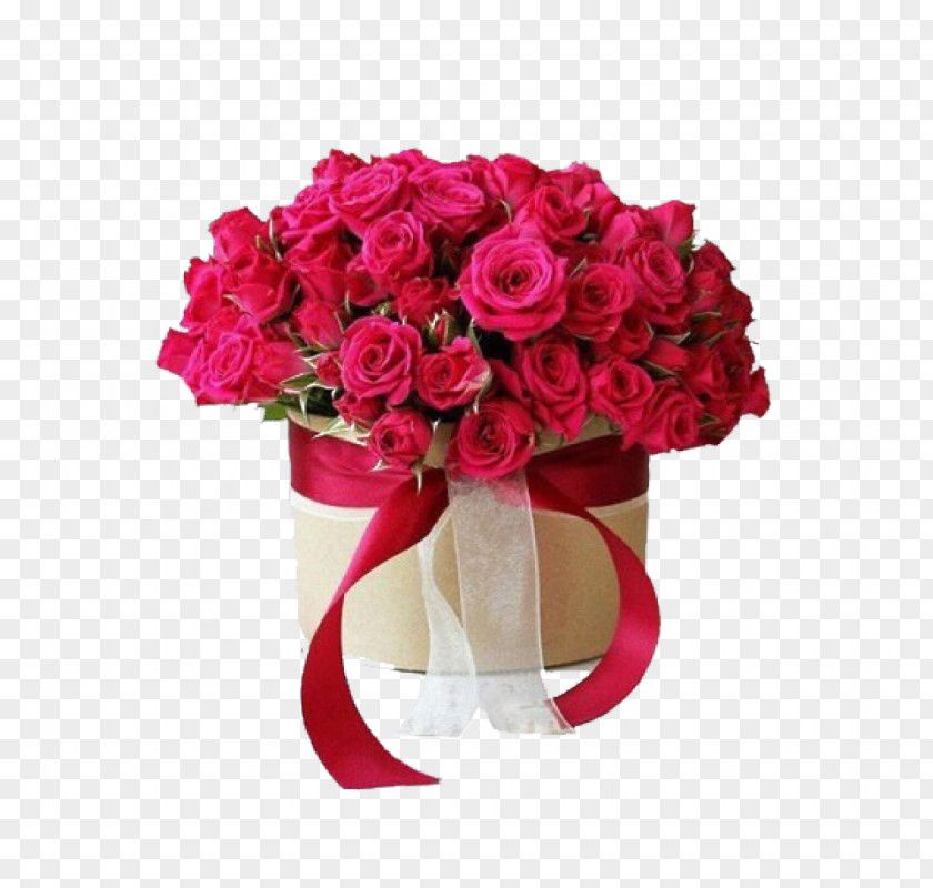 Box Flower Bouquet Garden Roses V Korobke PNG