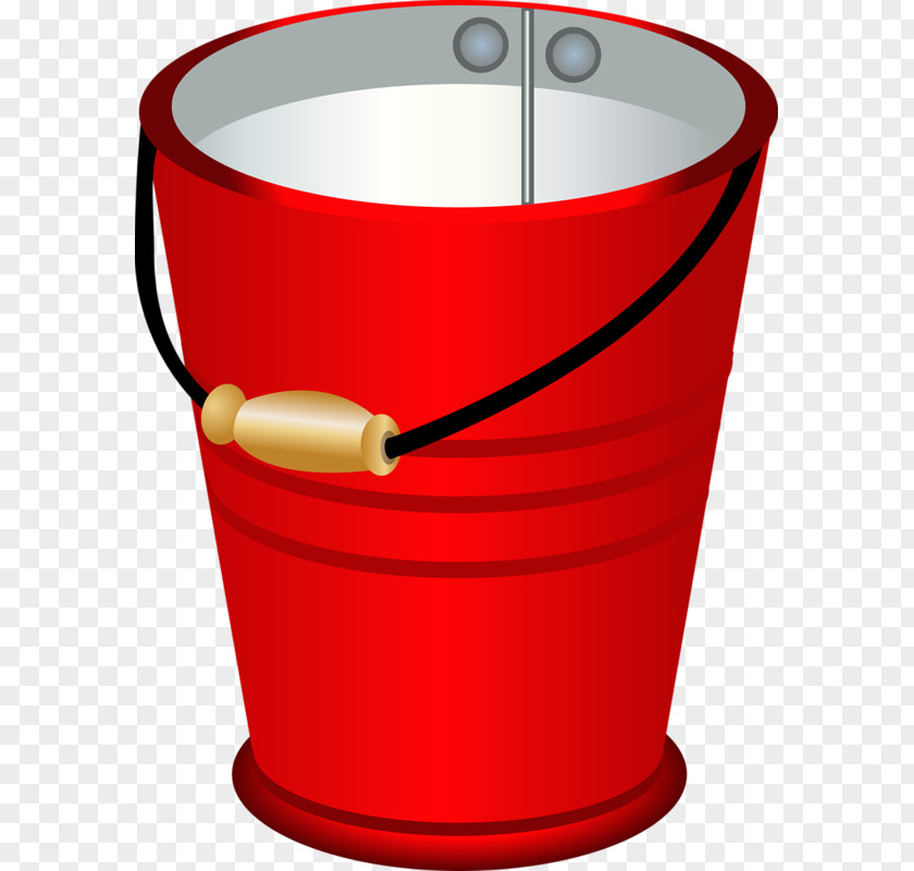 Cartoon Painted Bucket PNG