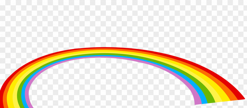 Cartoon Rainbow Area Angle Font PNG