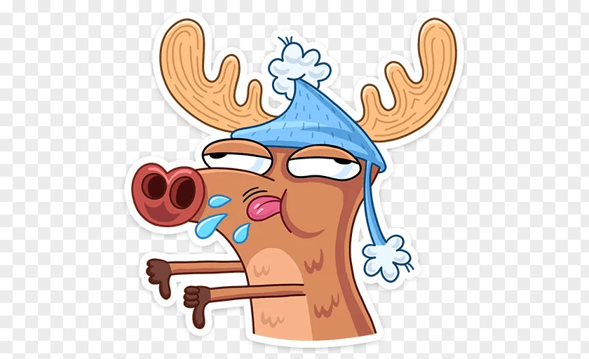 Reindeer Sticker VK Clip Art PNG