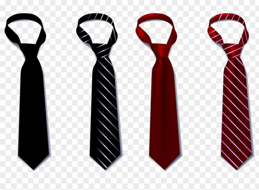 Stripe Tie Necktie Black Bow Suit PNG