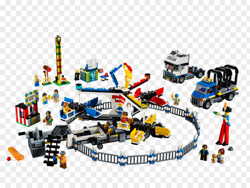 Toy LEGO 10244 Creator Fairground Mixer Lego Minifigure PNG