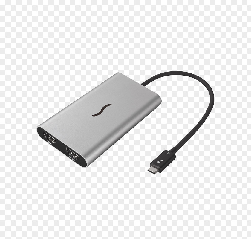 USB StarTech Thunderbolt 3 To Dual HDMI Adapter Computer Monitors PNG