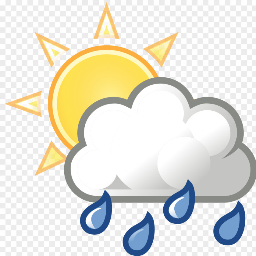 Watercolor Cloud Rain Weather Meteorology Clip Art PNG