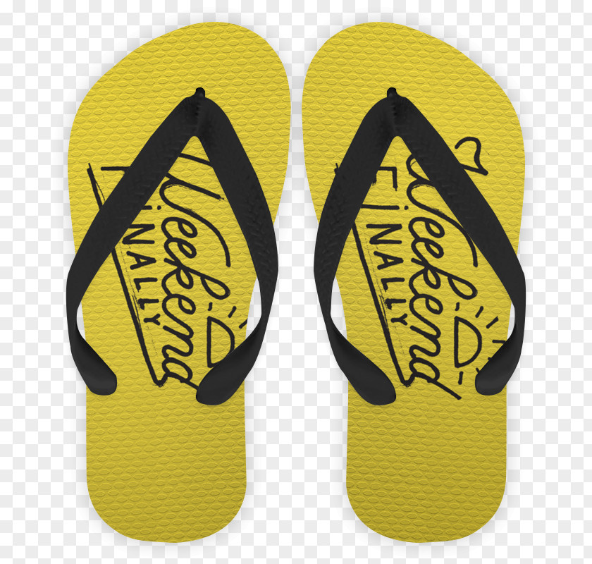 Weekends Flip-flops Drawing Shoe Yellow Color PNG
