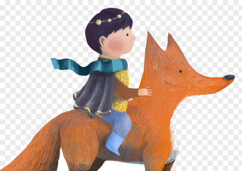 Children Riding Fox Behance Art Director Drawing Illustration PNG