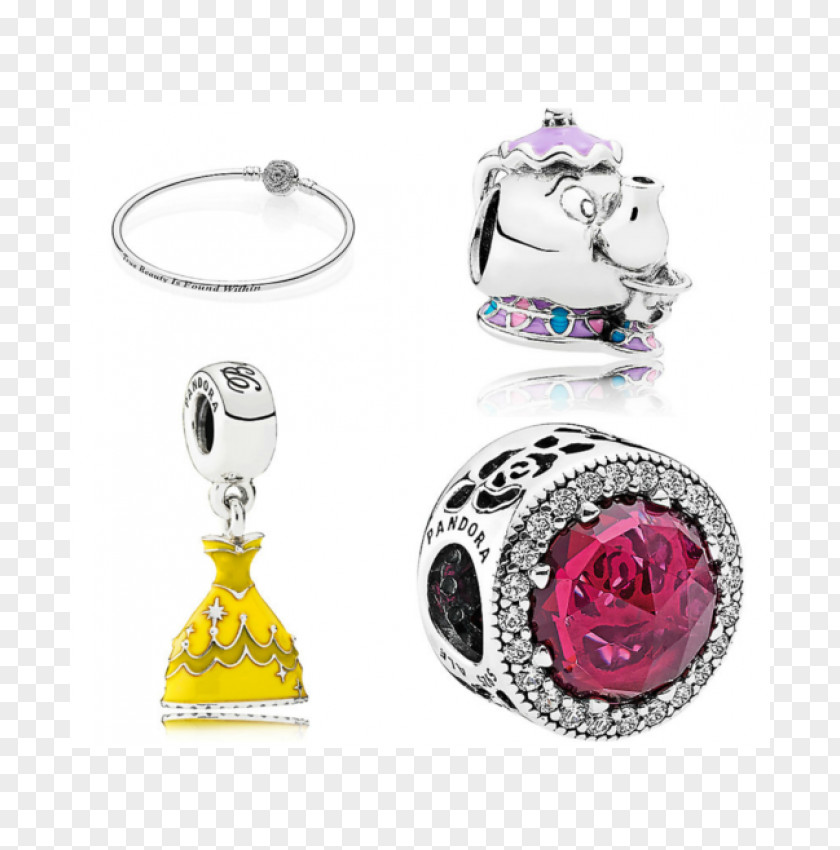 Jewellery Belle Beast Pandora Charm Bracelet PNG
