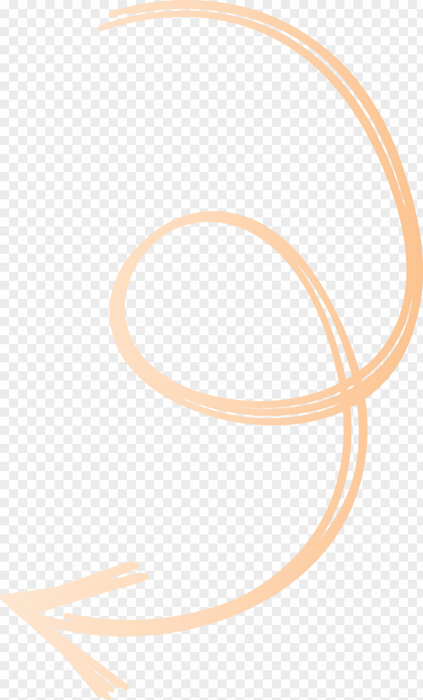 Beige Line Circle PNG