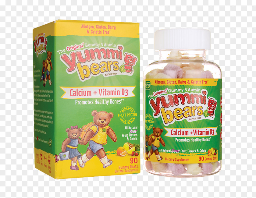 Health Dietary Supplement Gummy Bear Gummi Candy Multivitamin Vitamin D PNG