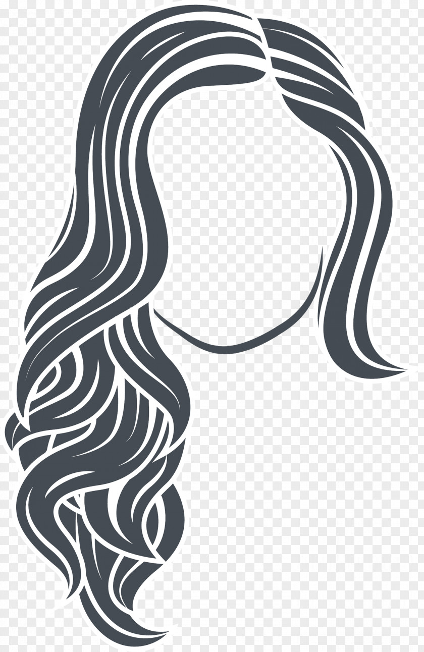 Modern Simple Hair Vector Hairdresser Euclidean Long PNG
