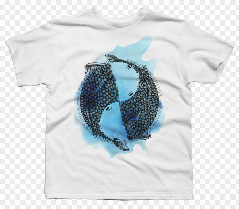 Pisces T-shirt Crew Neck Top PNG