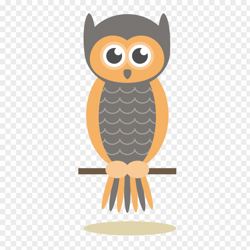 Vector Cartoon Owl Drawing Illustration PNG