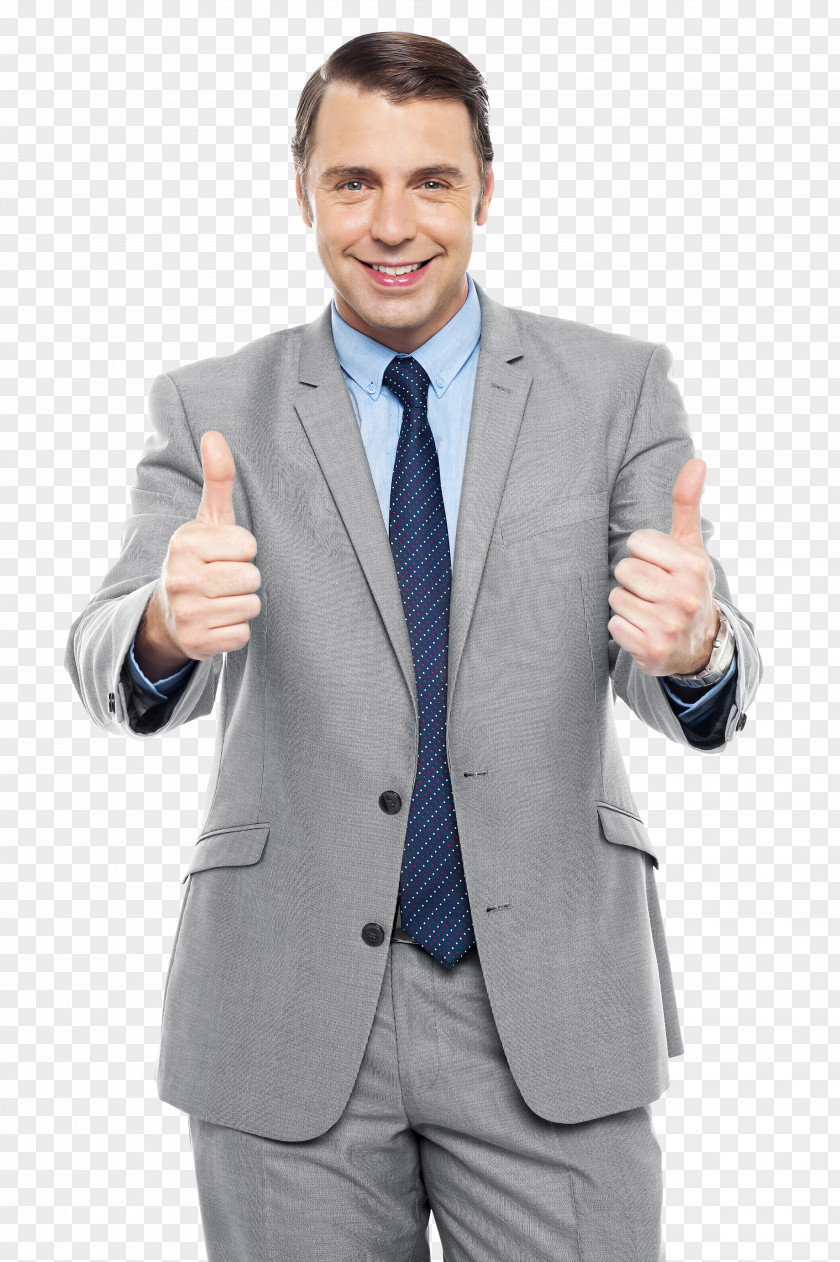 Business Man Thumb Signal Stock Photography Gesture PNG