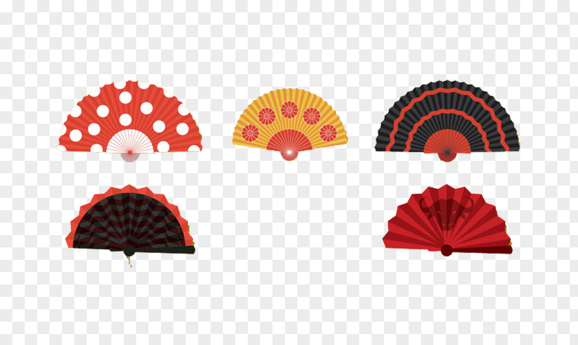 Fan Pattern Texture Printing Hand PNG