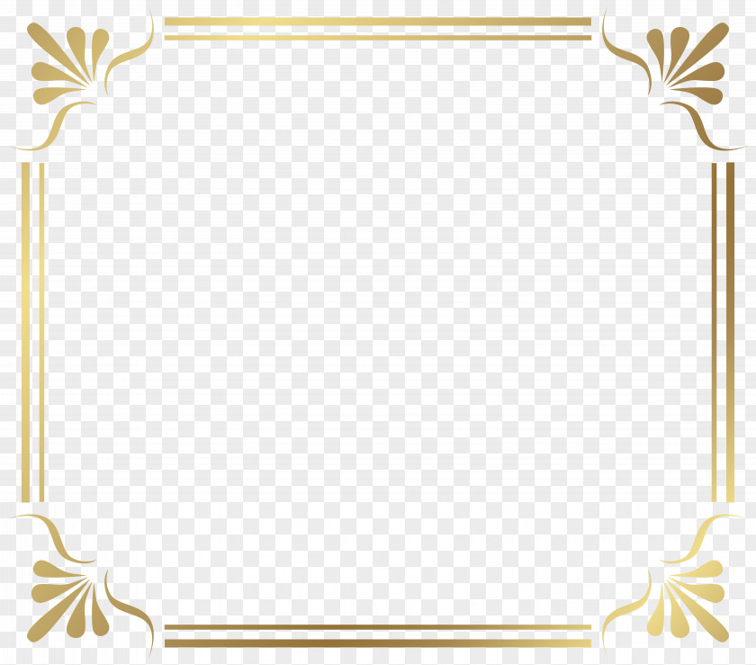 Gold Border Frame File Picture Clip Art PNG