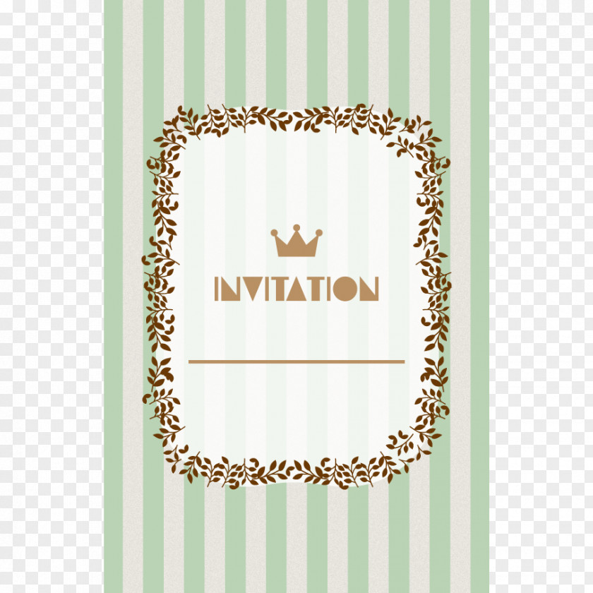 Invitation Green Material Font PNG